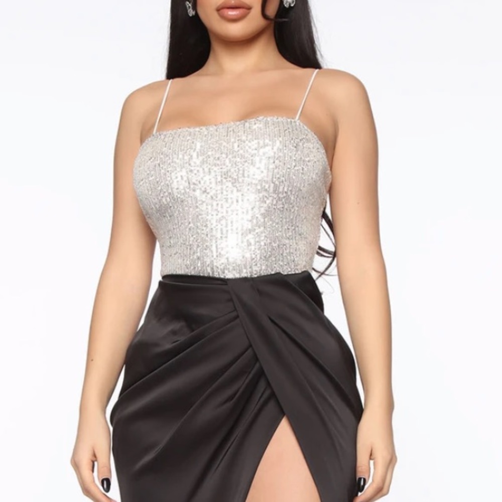 Fashion Nova Sequin Crop Top